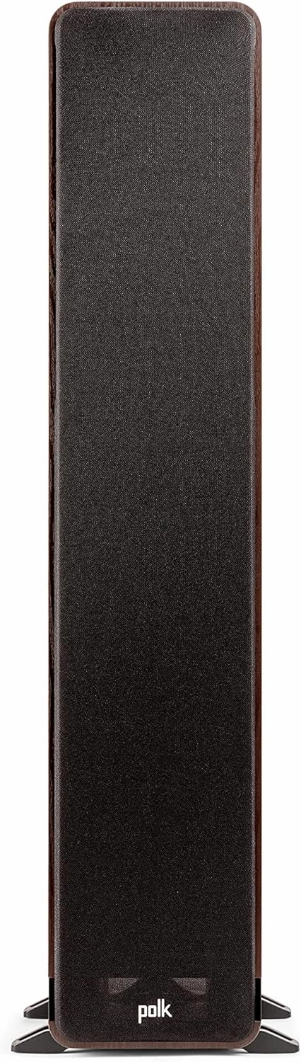 Polk Signature Elite ES50 Tower Speaker - Hi-Res Audio Certified, Dolby Atmos & DTS:X Compatible, 1" Tweeter & (2) 5.25" Woofers, Power Port Technology for Effortless Bass, Contemporary Walnut