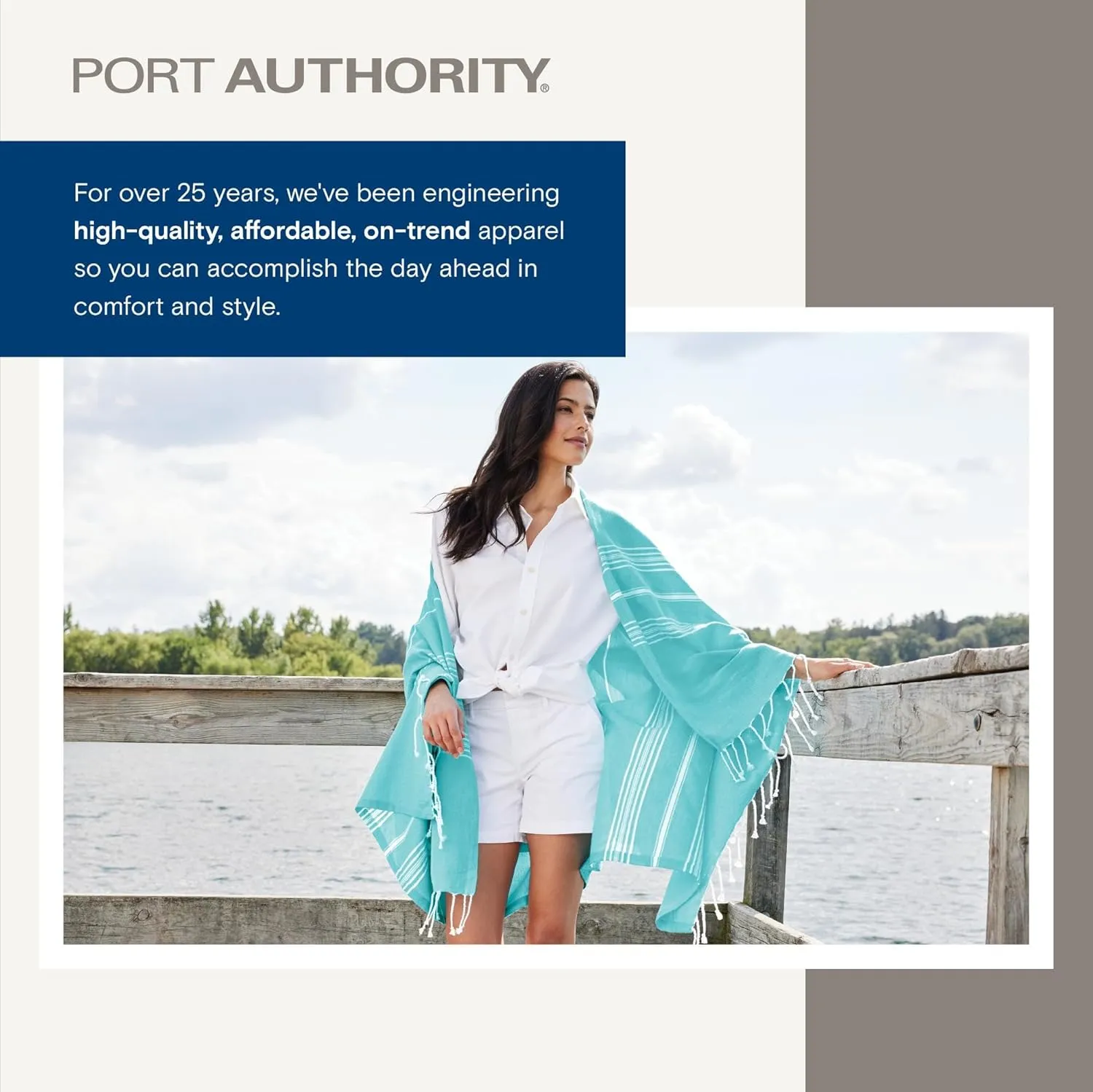 Port Authority Full-Length Two-Pocket Bib Apron