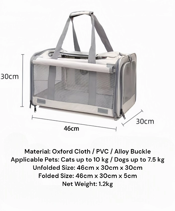 Portable Large Pet Carrier Bag for Outdoors