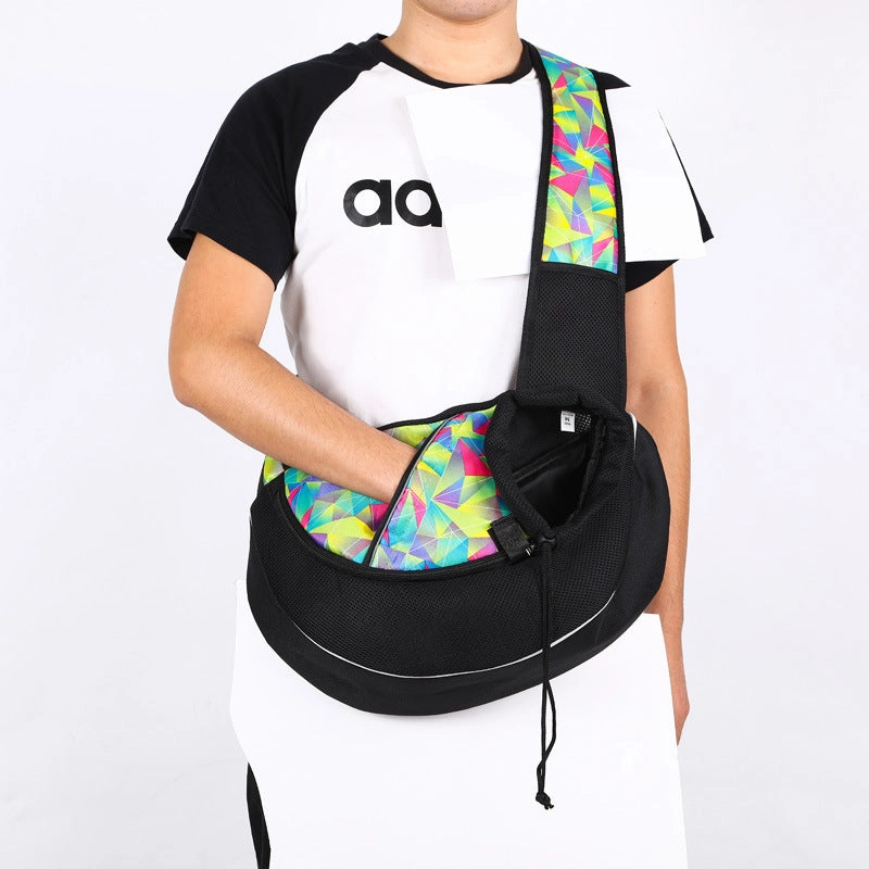 Portable Pet Carrier Crossbody Bag for Cats and Dogs