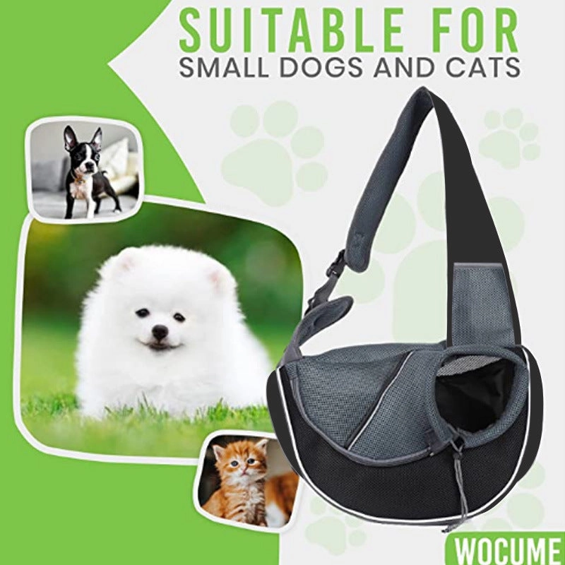 Portable Pet Carrier Crossbody Bag for Cats and Dogs