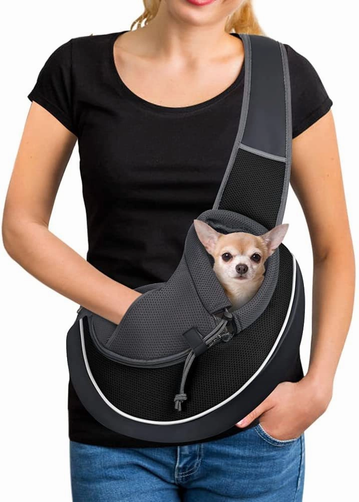 Portable Pet Carrier Crossbody Bag for Cats and Dogs