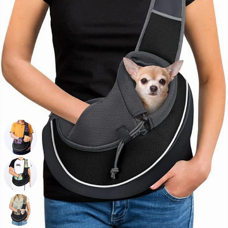 Portable Pet Carrier Crossbody Bag for Cats and Dogs