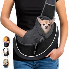 Portable Pet Carrier Crossbody Bag for Cats and Dogs