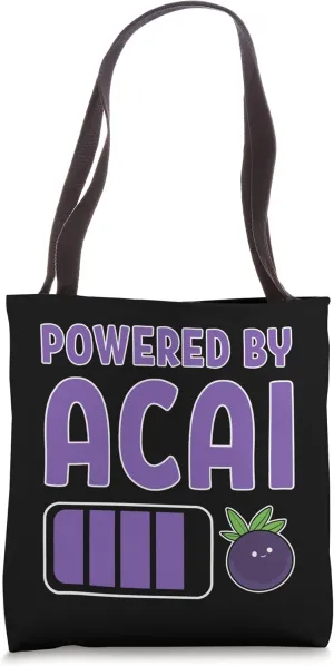 Powered By Acai Foodie Superfood Berry Bowl Vegan Berries Tote Bag