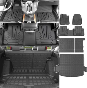 powoq Hybrid Floor Mat Compatible with 2017-2022 Honda CRV Cargo Mat Backrest Liner Trunk Mat Replacement for 2017-2022 Honda CRV Accessories (Fit 17-22 Hybrid Model, Trunk Backrest Floor Mat)