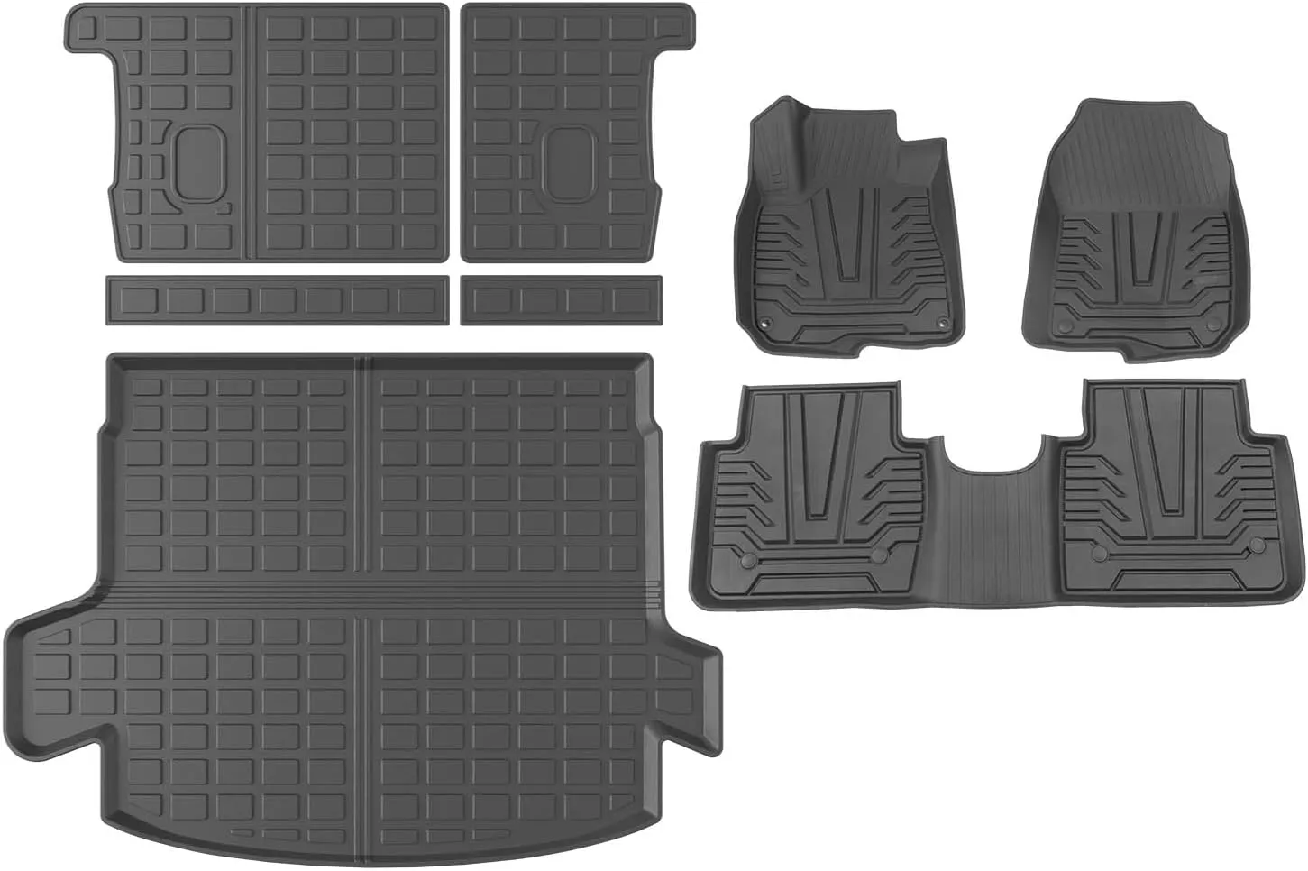 powoq Hybrid Floor Mat Compatible with 2017-2022 Honda CRV Cargo Mat Backrest Liner Trunk Mat Replacement for 2017-2022 Honda CRV Accessories (Fit 17-22 Hybrid Model, Trunk Backrest Floor Mat)