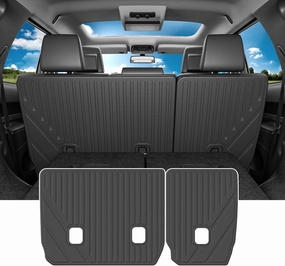 powoq 7 Seats Cargo Mat Compatible with 2016-2025 Dodge Durango Trunk Mat TPE 2nd Back Seat Protector Cargo Liner Trunk Liner Replacement for 2016-2025 Dodge Durango Accessories