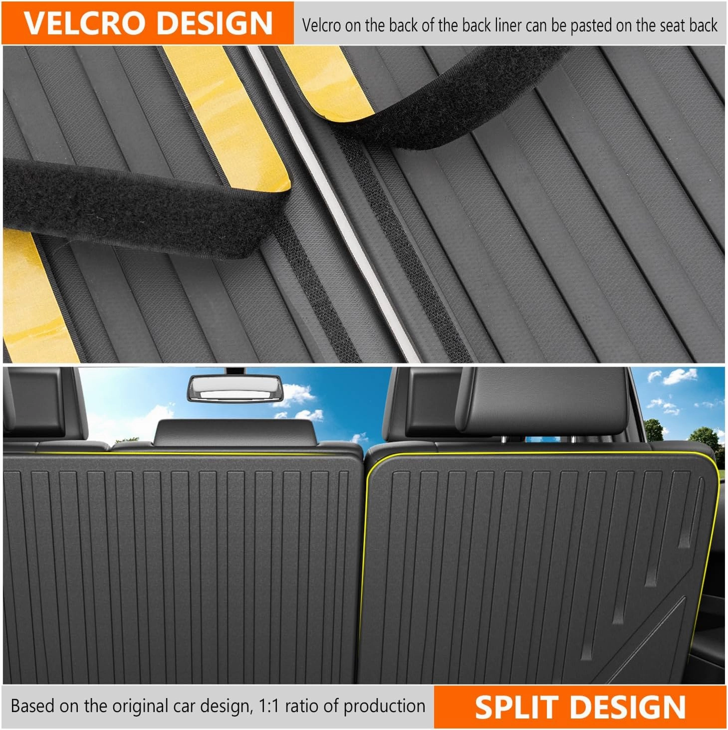 powoq 7 Seats Cargo Mat Compatible with 2016-2025 Dodge Durango Trunk Mat TPE 2nd Back Seat Protector Cargo Liner Trunk Liner Replacement for 2016-2025 Dodge Durango Accessories