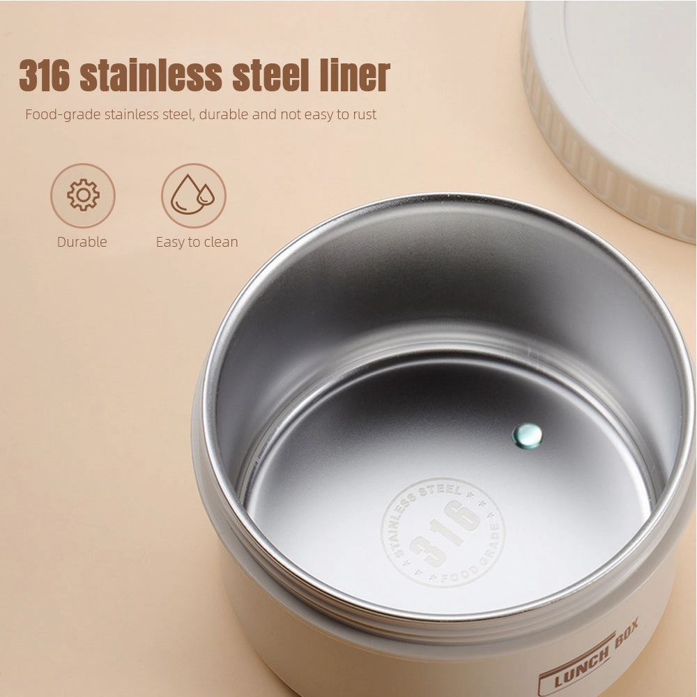Premium Insulated Lunch Box Set – Portable Stackable Bento Box, Stainless Steel, Thermal Insulation, Keeps Food Warm or Cold, 470ml & 650ml Sizes, Perfect for On-the-Go Meals