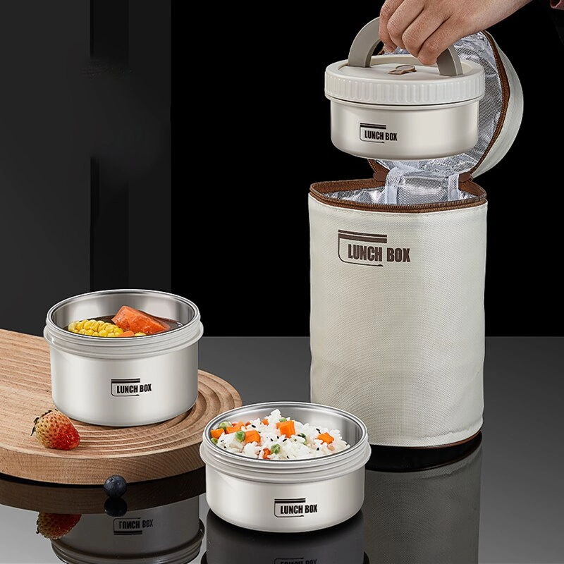 Premium Insulated Lunch Box Set – Portable Stackable Bento Box, Stainless Steel, Thermal Insulation, Keeps Food Warm or Cold, 470ml & 650ml Sizes, Perfect for On-the-Go Meals