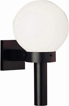 Progress Lighting P5626-60 Acrylic Globe Outdoor, 8-Inch Width x 15-Inch Height, Black