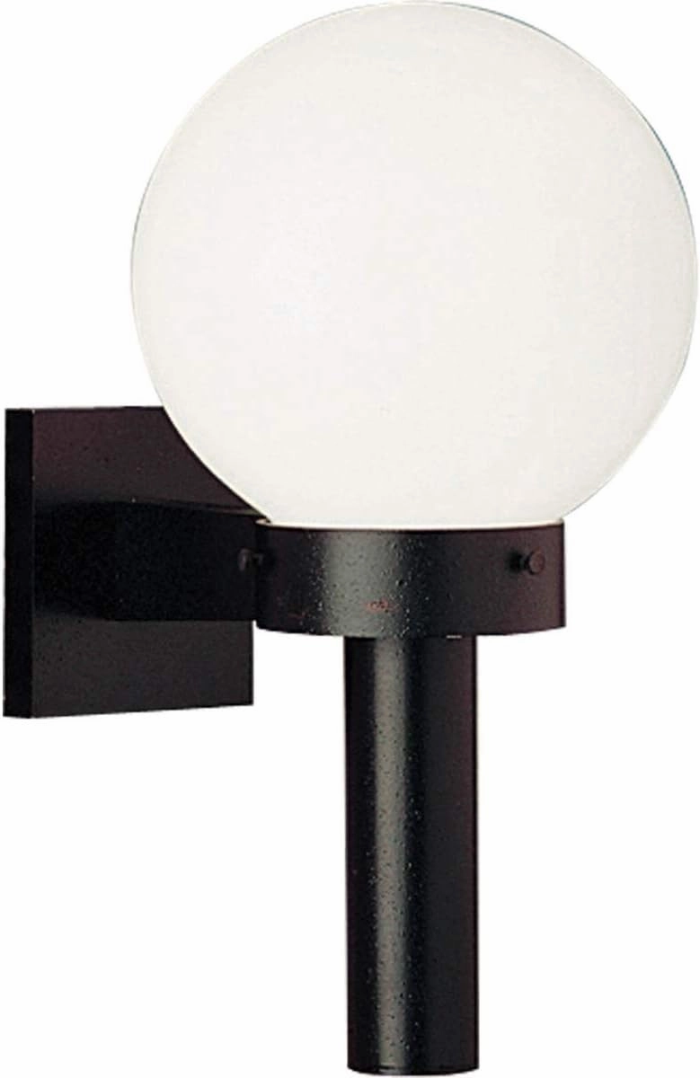 Progress Lighting P5626-60 Acrylic Globe Outdoor, 8-Inch Width x 15-Inch Height, Black