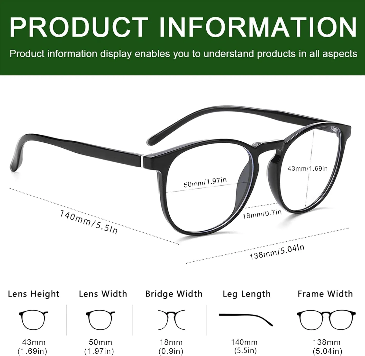 Przene 3 Pack Blue Light Blocking Glasses Women/Men,Retro Round Computer Glasses Anti Eye Strain/UV/Glare, Gaming Glasses. (Black/Crystal/Amber)