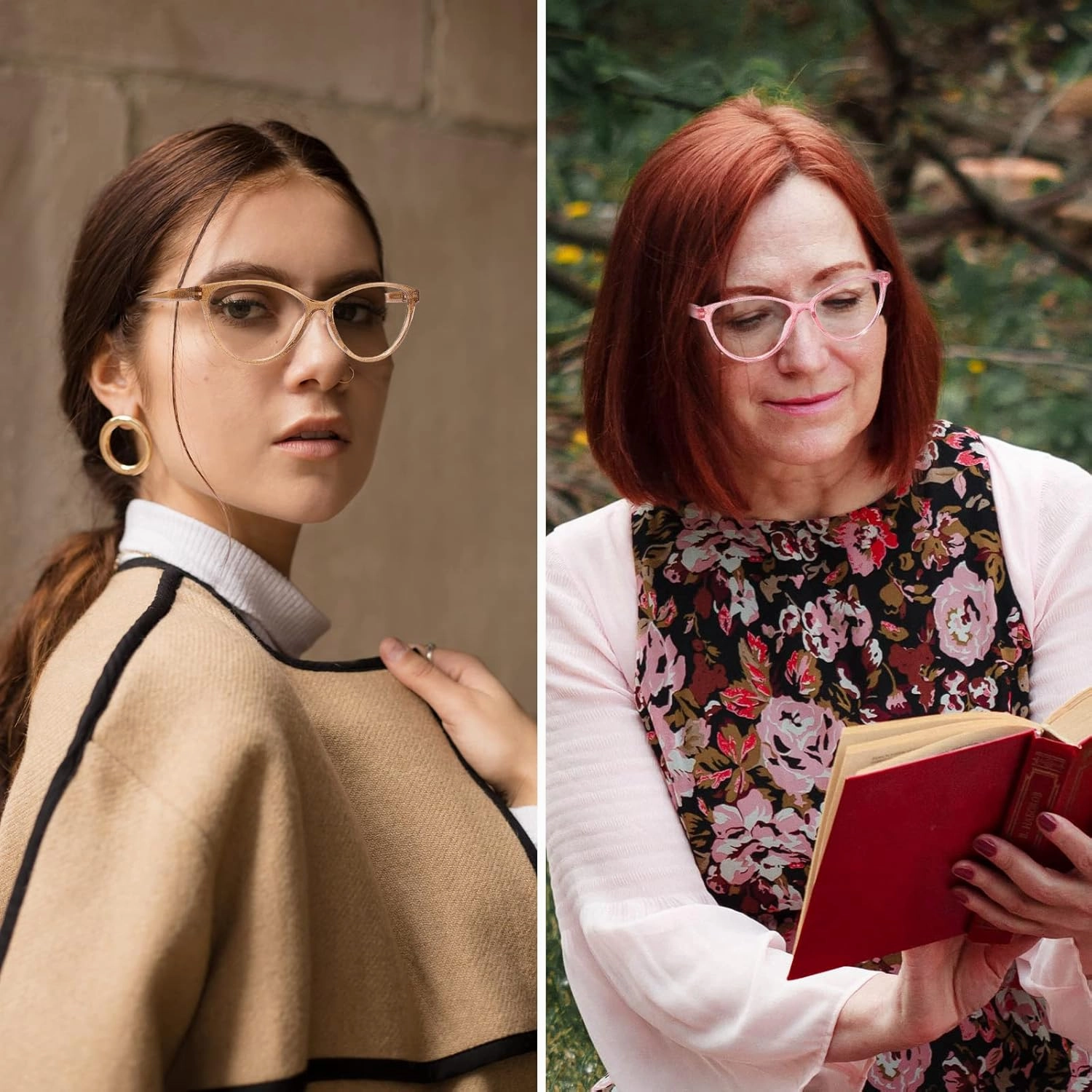 Przene 4 Pack Blue Light Blocking Reading Glasses,Readers for Women and Men with Spring Hinge