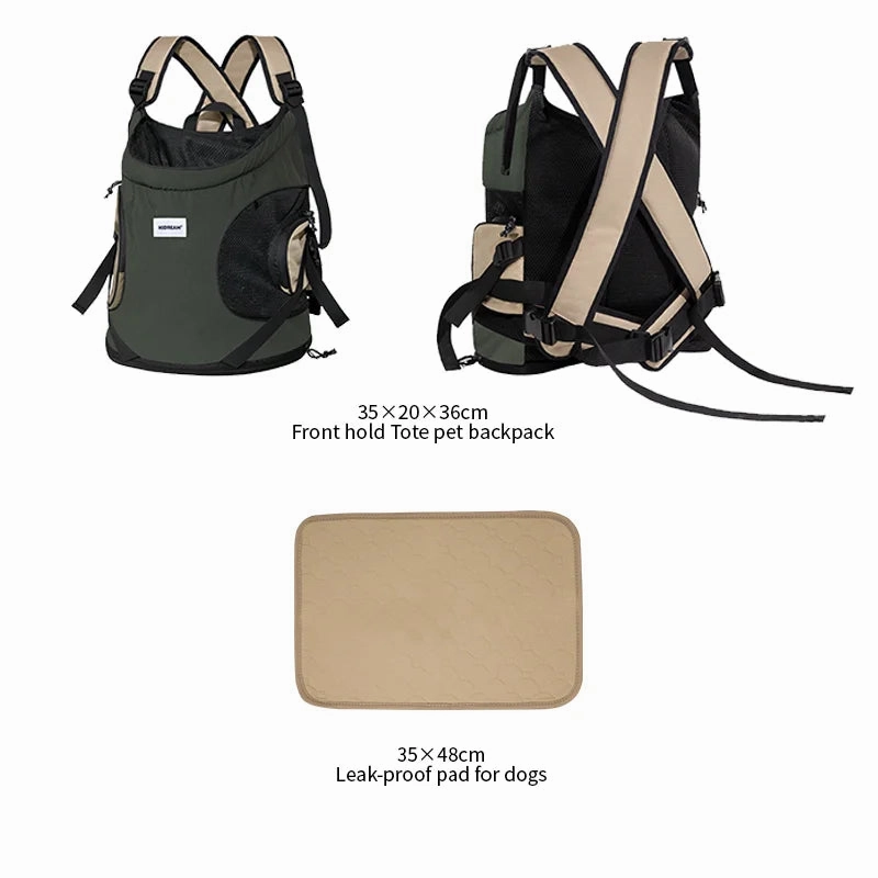 Puppy Kitten Travel Chest Sling Bag Pet Front Cat Dog Carrier Breathable Canvas Portable Backpack Cross Shoulder Strap