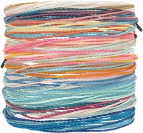 Pura Vida Bracelets Pack Spring Break Friendship Bracelet Pack - Set of 10 Stackable Bracelets for Women, Beach Bracelet & Accessoriess - 10 String Bracelets