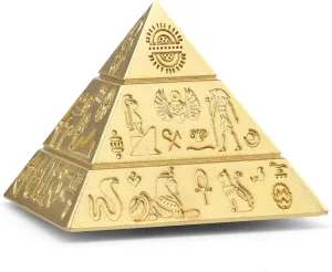 Pyramid Fidget Spinner Toy for Kids Adults, Metal Fingertip Gyro, Cool Hand Finger Spinner, Office Kinetic Desk Toy, Egyptian Figure Perpetual Motion Spinning Top Birthday Gift Prize Party Favors