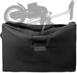 QWORK Carry & Travel Bag for Rollator Walkers & Transport Chairs, Waterproof Cover Carrier with Padded Straps & Large Pockets, Carrier Accessory for Car Travel