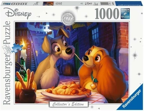 Ravensburger Disney Lady and The Tramp 1000 Piece Jigsaw Puzzle | Unique Softclick Technology | Vibrant, Glare-Free Imagery for Puzzle Enthusiasts