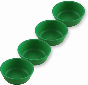 Re-Play 12 Oz. Toddler Bowls for Snack and Everyday Dining - Dishwasher and Microwave Safe - Made in USA - Set of 4-4.9" x 4.9" x 1.8" Kelly Green