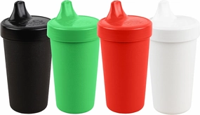 Re-Play Sippy Cups for Toddlers - 10 Oz. Reusable Spill Proof Cups for Kids, Dishwasher/Microwave Safe - Made in USA - Set of 4-3.13" x 6.25" - Christmas