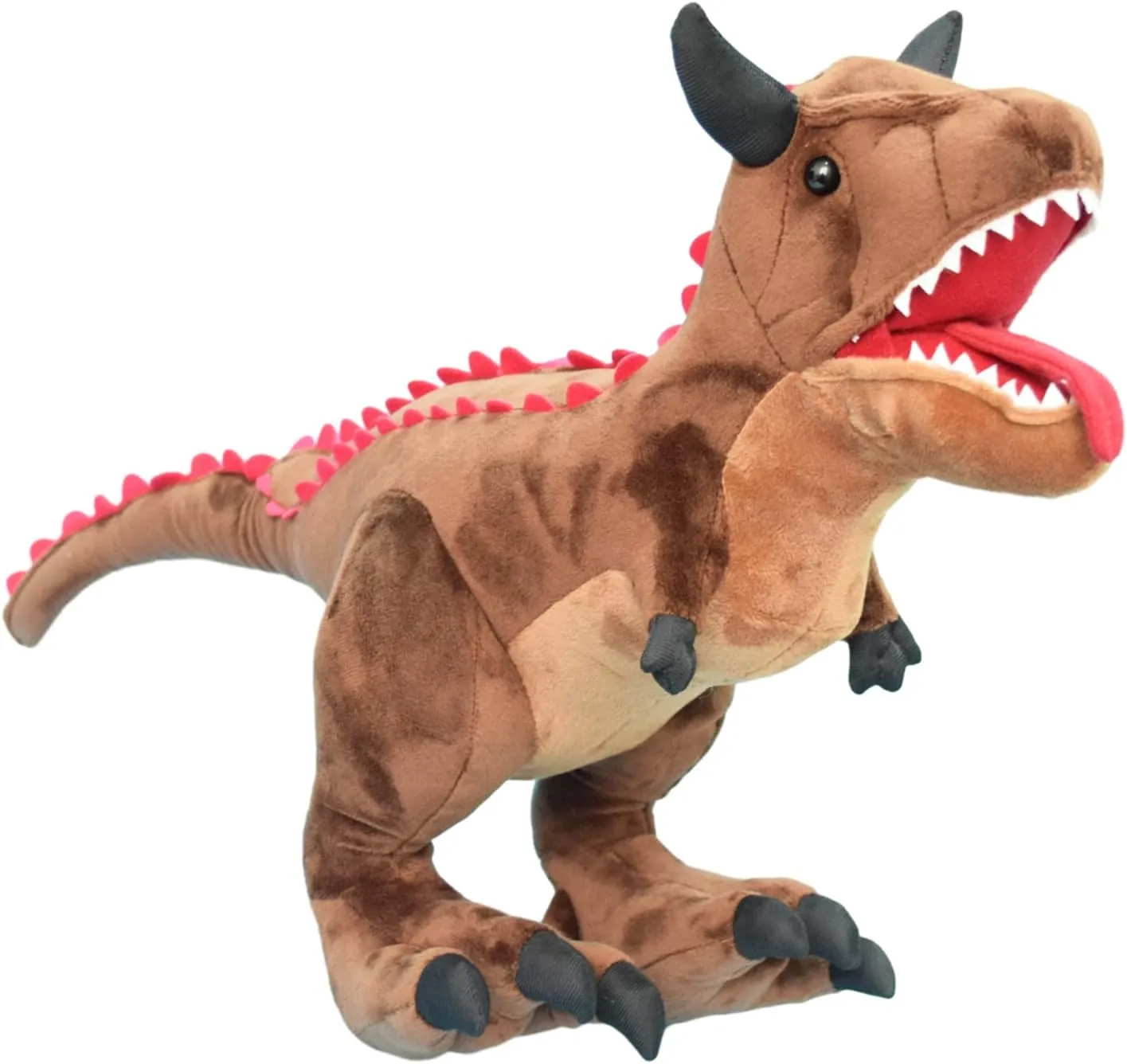 Realistic Carnotaurus Dinosaur Stuffed Animal Plush Toy, Lifelike Dinosau Animal Plushies, Simulation Animals Doll