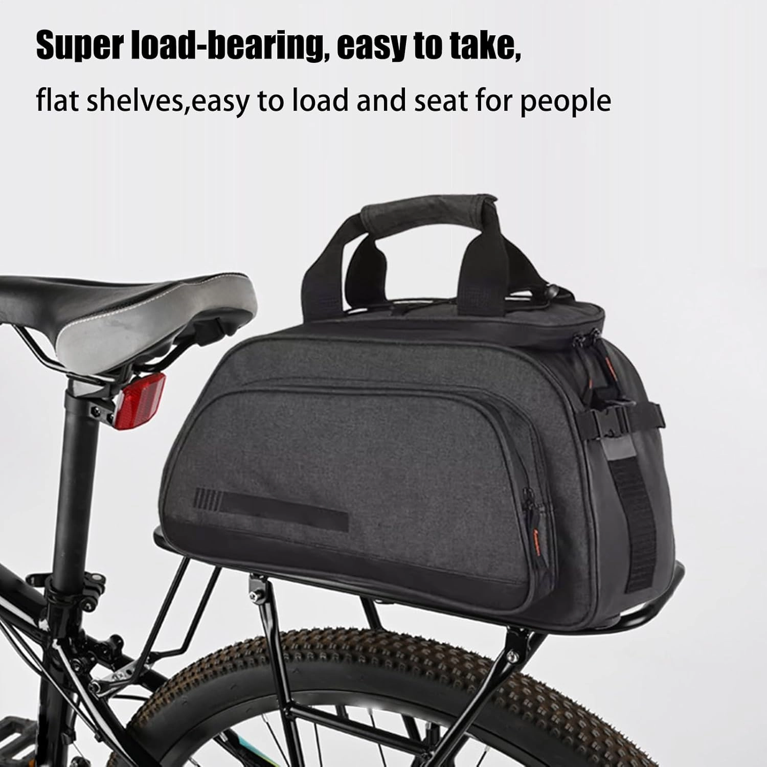 Rear Bike Rack, Thick Widened Luggage Bike Carrier Rack, Pannier Carrying Accessories Stable Bicycles Seat for Daily Commuting Cycling Enthusiasts