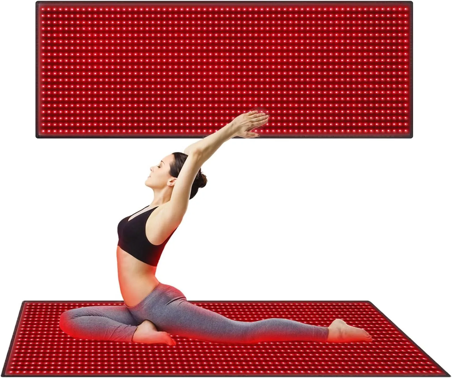 Red Light Therapy Mat for Whole Body - 1440 LEDs with 660nm & 850nm Spectrum, Near-Infrared Light Therapy Mat with Portable 71"x32" Design