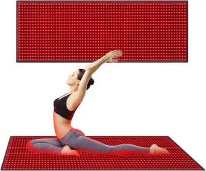 Red Light Therapy Mat for Whole Body - 1440 LEDs with 660nm & 850nm Spectrum, Near-Infrared Light Therapy Mat with Portable 71"x32" Design