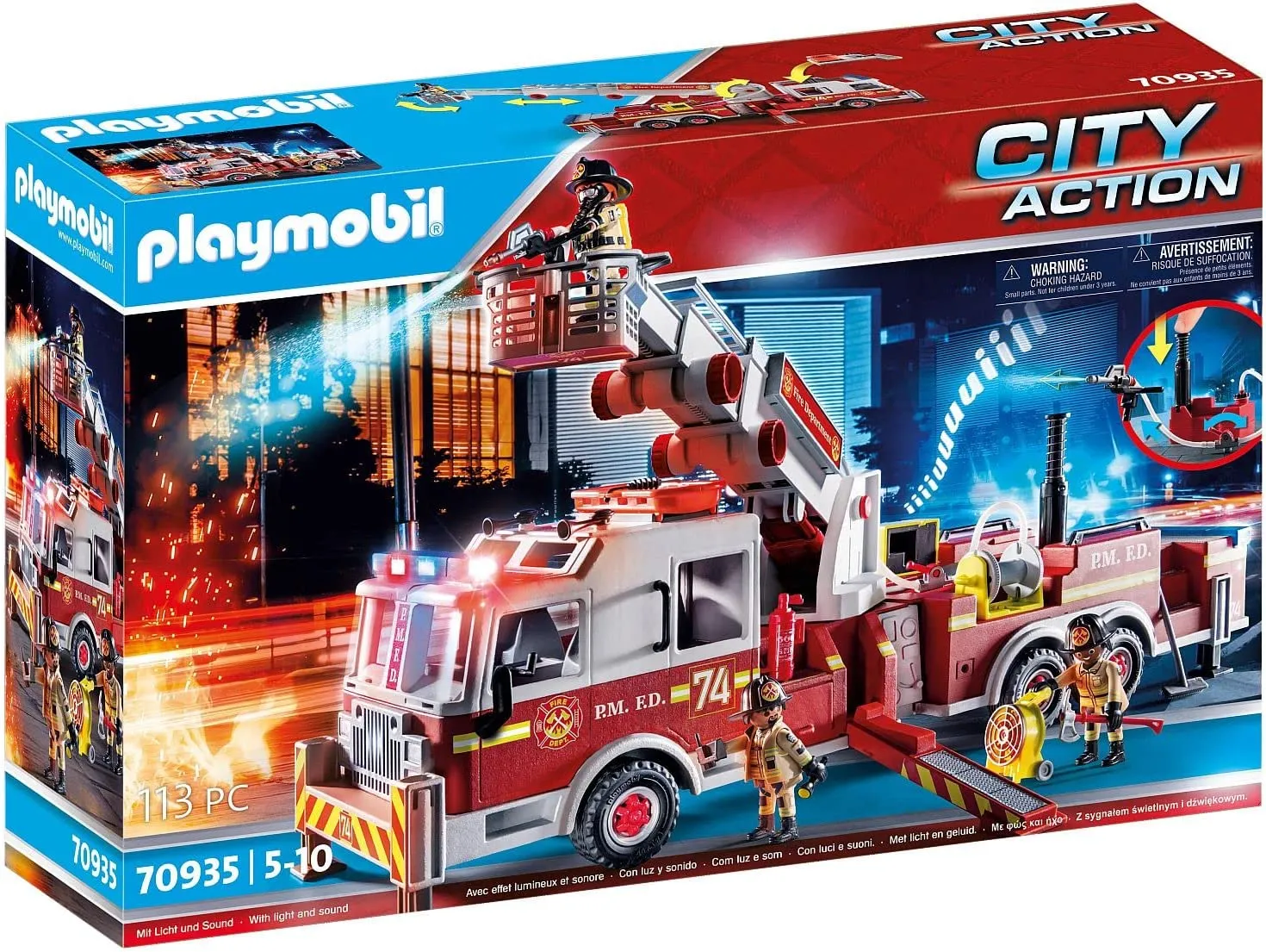 Rescue Vehicles: Fire Engine with Tower Ladder