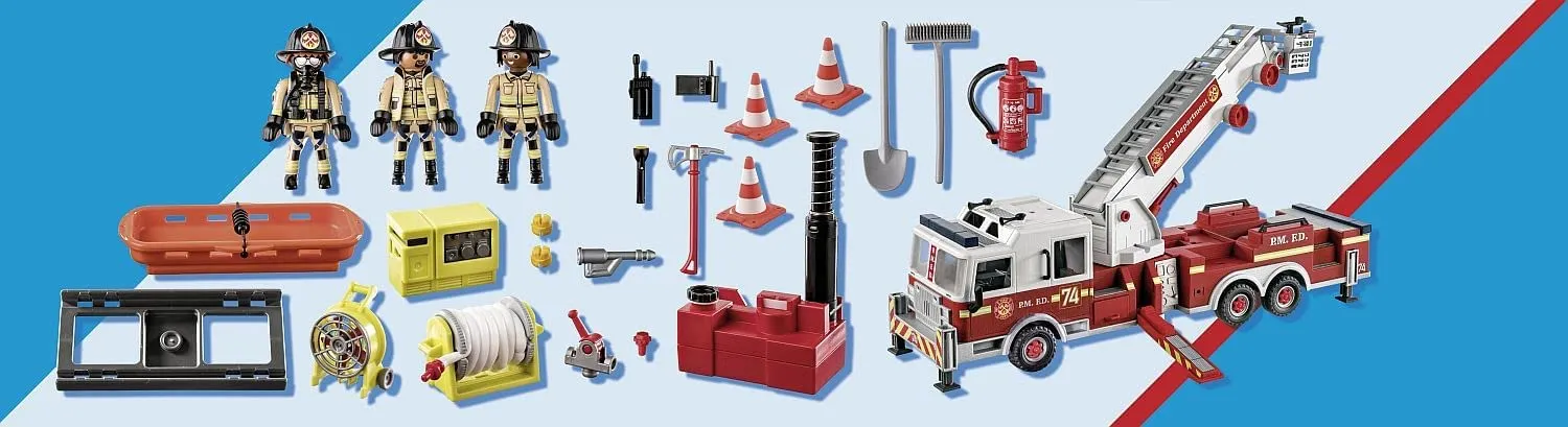 Rescue Vehicles: Fire Engine with Tower Ladder