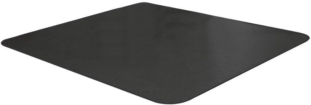 Resilia Office Desk Chair Mat - for Low Pile Carpet (with Grippers) Black, 48 Inches x 48 Inches, Made in The USA