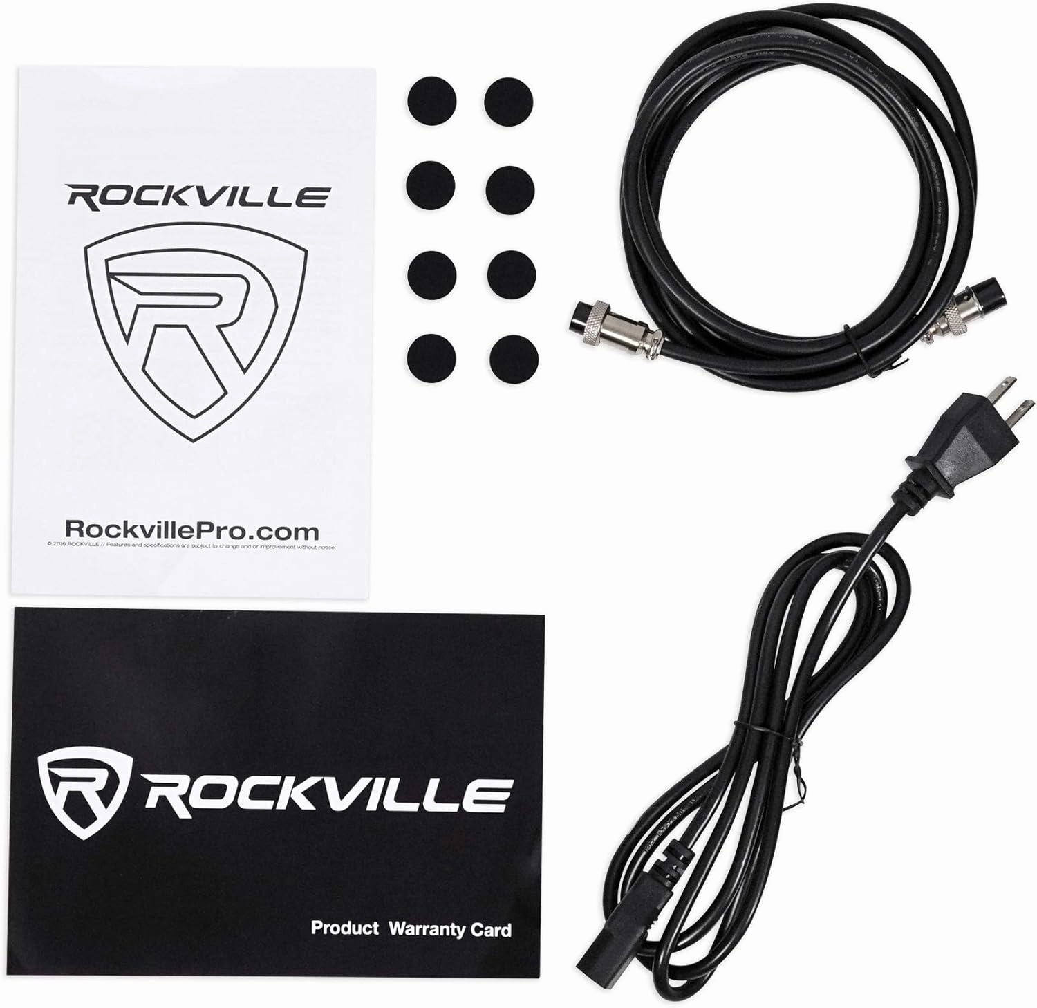 Rockville APM5W Powered USB Studio Monitor Speaker Pair in White, 5.25", 2-Way, 250W, EQ, MDF Wood, RCA/XLR, Perfect for Studios, Recording, Music