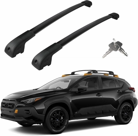 Roof Rack Cross Bars Compatible with Subaru Crosstrek Wilderness 2024 2025, Adjustable Aluminum Heavy Duty 300 LBS Anti-Theft Lock Cargo Carrier Rooftop Crossbar Accessories for Bike,Snowboard,Luggage