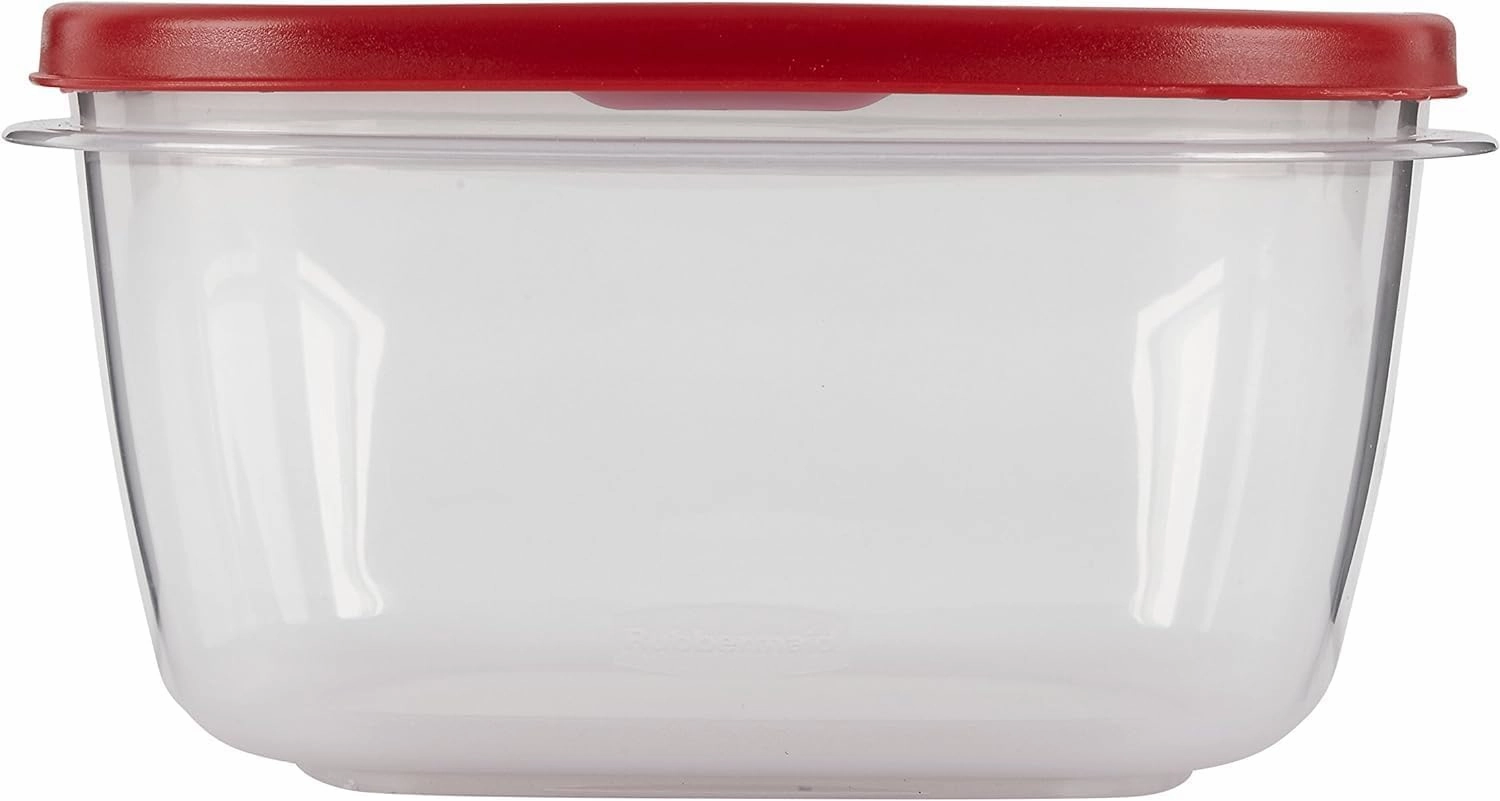 Rubbermaid Food Storage Containers 14 Cup Food Storage Containers 7 Peice Set, Easy Find Lids, 3 Containers, 3 Lids Chalk Pen And Chalk Labels