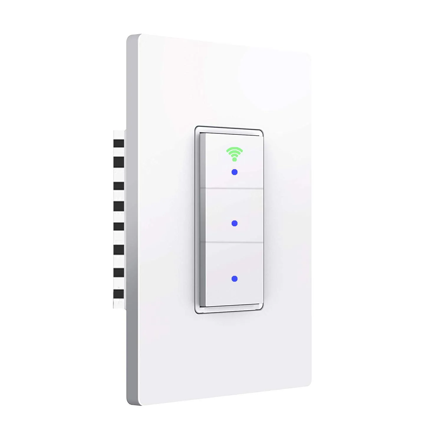 SANA Smart Light Switch,WiFi Wall Light Switch, Easy Installation and APP Control, Compatible with Alexa and Google Home, No Hub Required (3 Switches in 1 Gang)