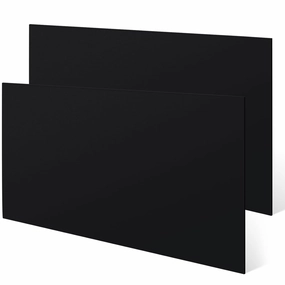 Sasylvia 2 Pcs HDPE Sheet, HDPE Plastic Board Flexible High Density Polyethylene Sheet Solid Plastic Block for DIY Projects for Machining Home (1/4" X 8" X 12",Black)