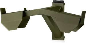 Savior Equipment Wall Rack System Tactical Vest Attachment Gear Wall Mount Display Rack Organizer, Adjustable Width, Heavy-Duty Steel Construction Hold Up to 40 lbs