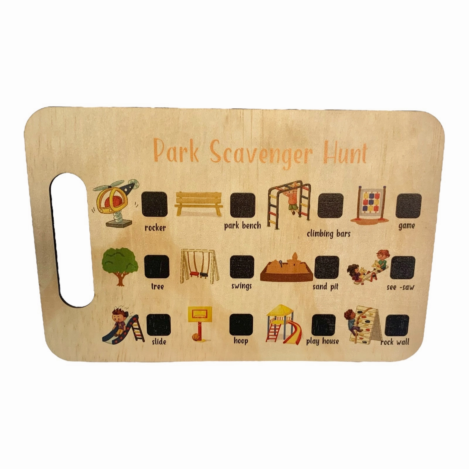 Scavenger Hunt Board - Park