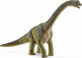 Schleich Dinosaurs - 9.5" Brachiosaurus - Realistic, Durable Green Dinosaur Toy - Educational Fun Long Neck Dino Figurine for Boys and Girls - Montessori Figures for Kids Ages 4  | 14581