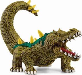 Schleich Eldrador Creatures Mythical Swamp Monster Figurine - Ultra Realistic Alligator Swamp Monster with Green Scales and Ferocious Teeth, Highly Durable, Gift for Boys and Girls Ages 7 