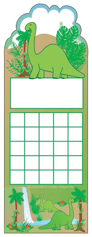 SHAPES ETC. Personal Incentive Chart - Dinosaur