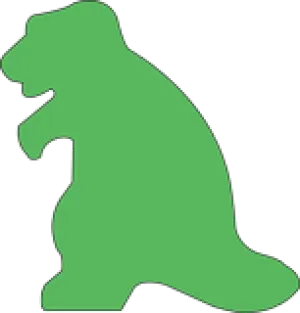 SHAPES ETC. Sticky Shape Notepad - Dinosaur