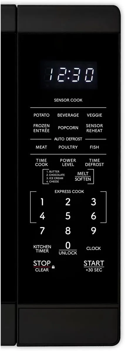 SHARP SMC1461KB Countertop Microwave Oven with Removable 12.4" Carousel Turntable, 1.4 Cubic Feet, 1100 Watt CuFt, Black