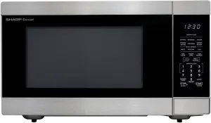 SHARP SMC2266KS Countertop Microwave Oven with Removable 16.5" Carousel Turntable, 2.2 Cubic Feet, 1200 Watt CuFt, Stainless Steel
