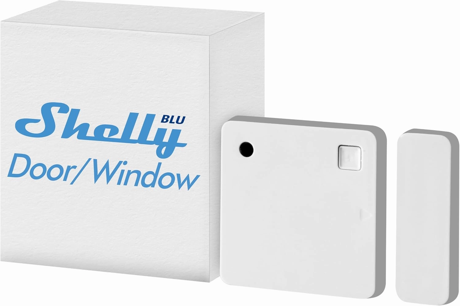 Shelly Blu Door/Window White | Bluetooth Operated Sensor | Home Automation | iOS Android App | Alexa & Google Home Compatibility | Lux and Tilt Angle Measurement | Set Custom Activation Scenes
