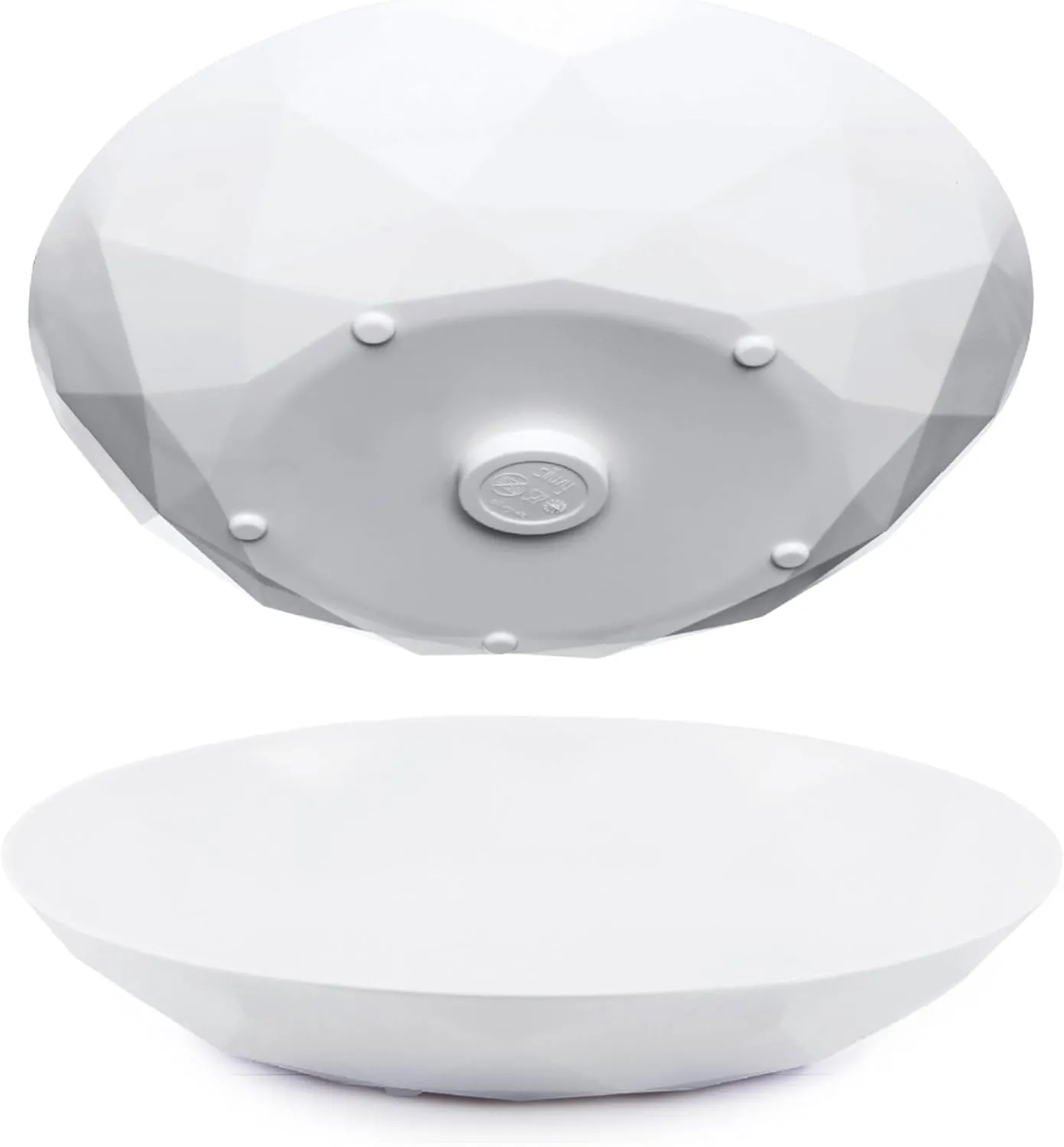 silwy® Universal Magnetic Plates (Set of 2) High-Tech Plastic - Perfect for Camping, Caravaning and Boating - Non-Slip Crockery Stackable without Any Rattling
