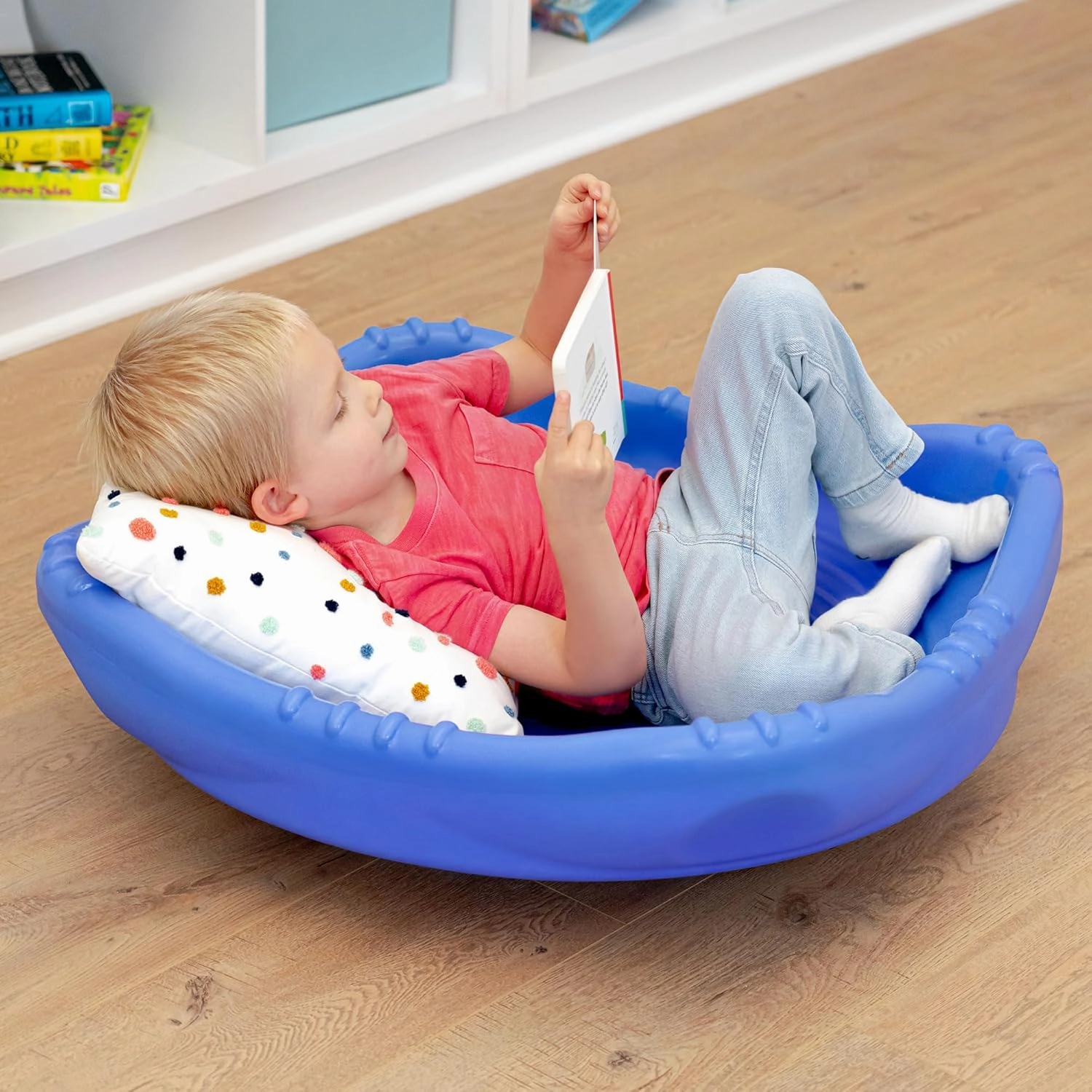 Simplay3 Two Sided Rock Around Wobble Disk and Climbing Dome for Toddlers and Kids - Rocking and Climbing - Indoor/Outdoor (Multicolor, 2 Pack)