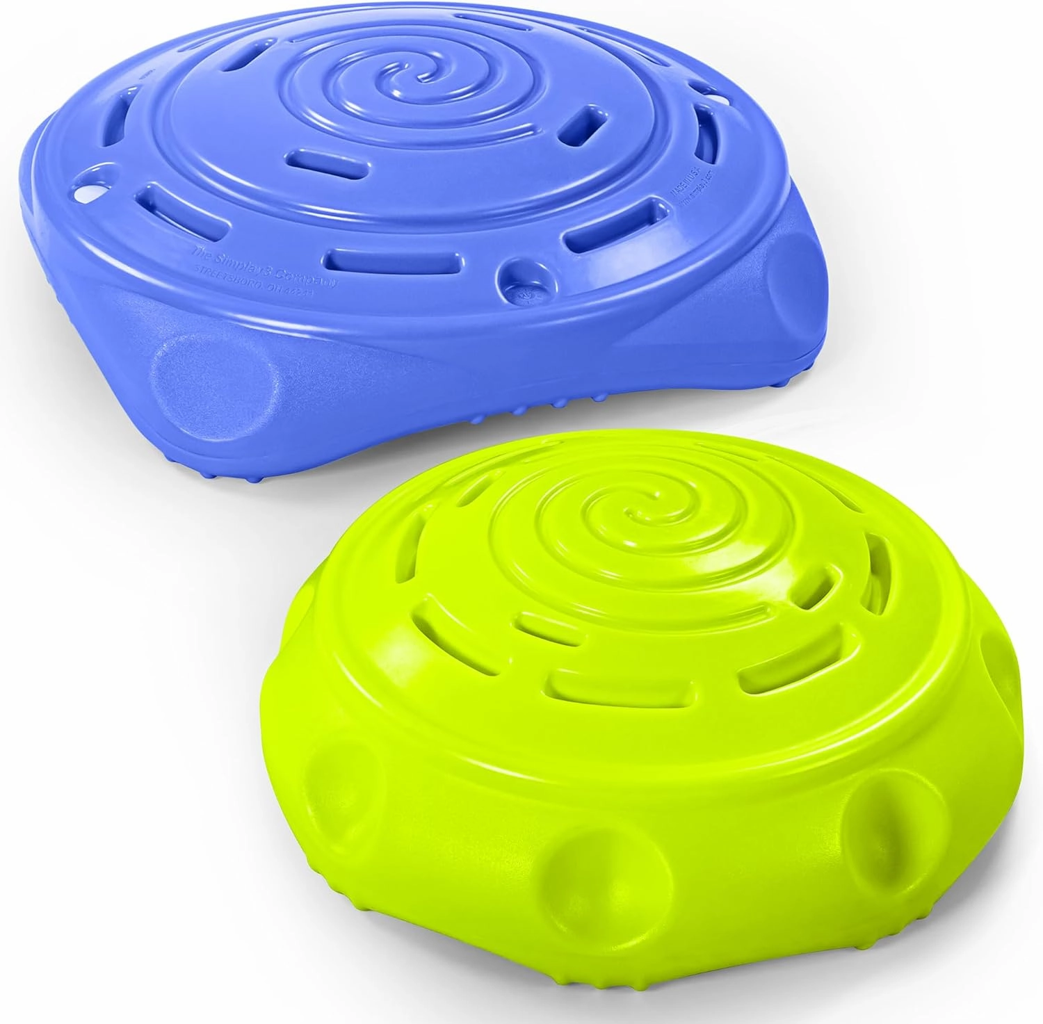 Simplay3 Two Sided Rock Around Wobble Disk and Climbing Dome for Toddlers and Kids - Rocking and Climbing - Indoor/Outdoor (Multicolor, 2 Pack)